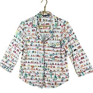 Kate Spade Pajama Set Women’s Medium | Cotton Blend Button Down Sleepwear